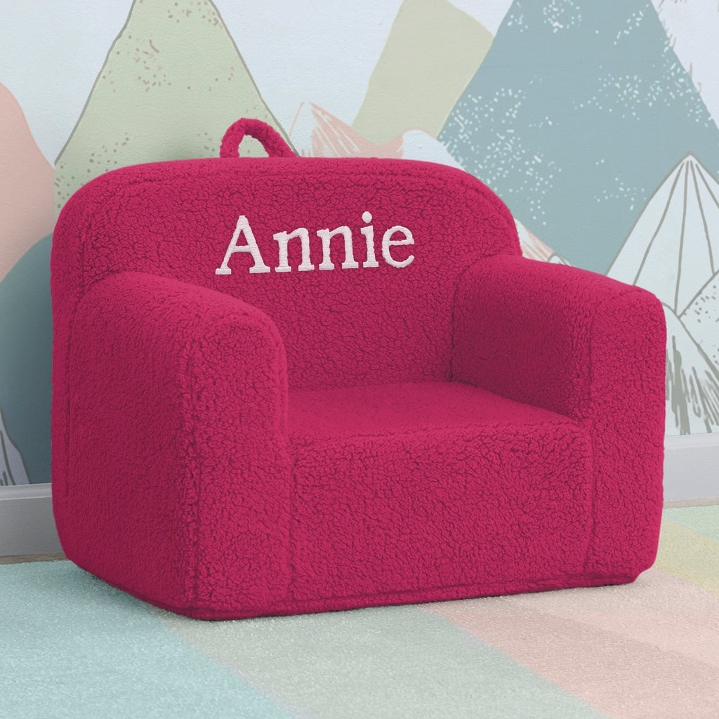 Personalized Cozee Sherpa Chair for Kids
