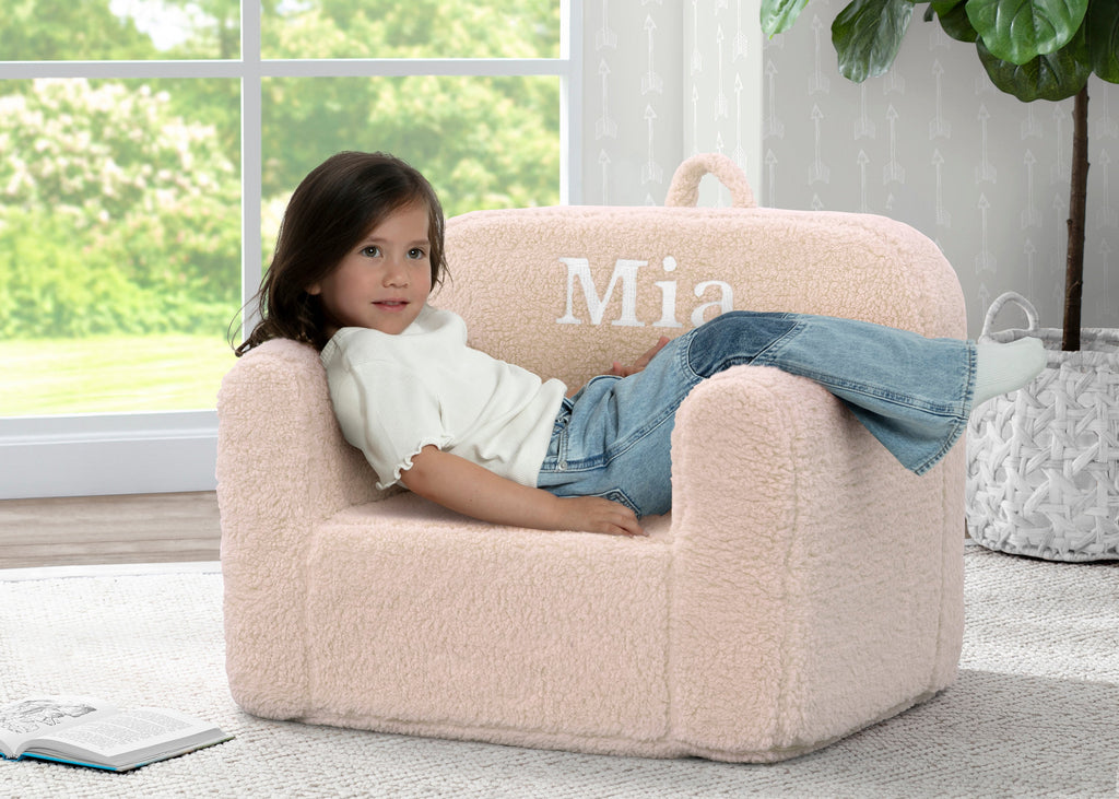 Personalized Cozee Sherpa Chair for Kids