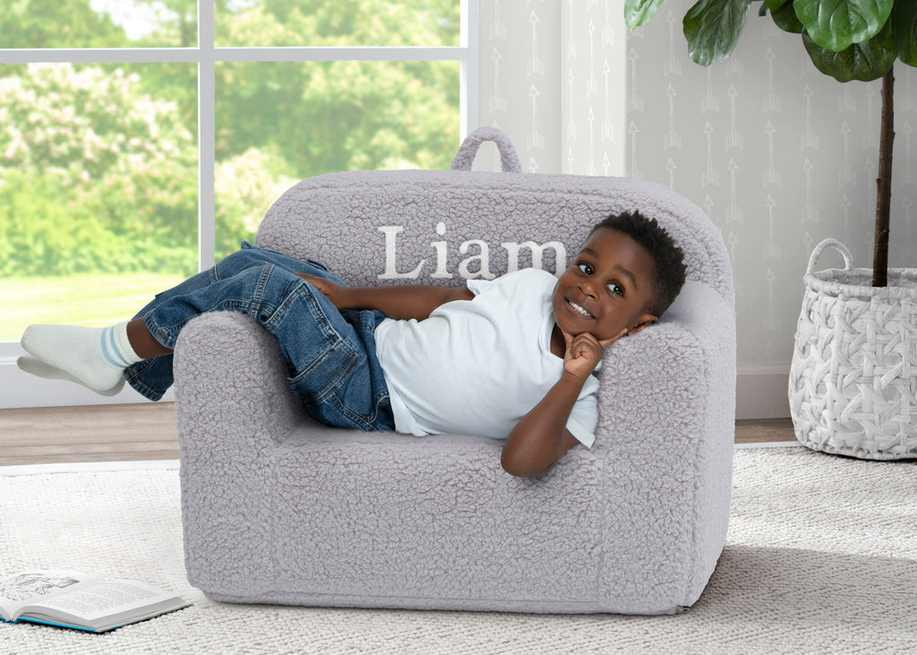 Personalized Cozee Sherpa Chair for Kids