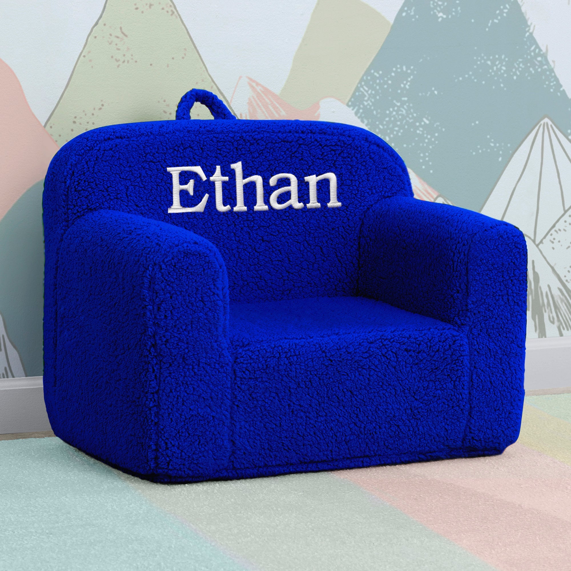 Personalized Cozee Sherpa Chair for Kids