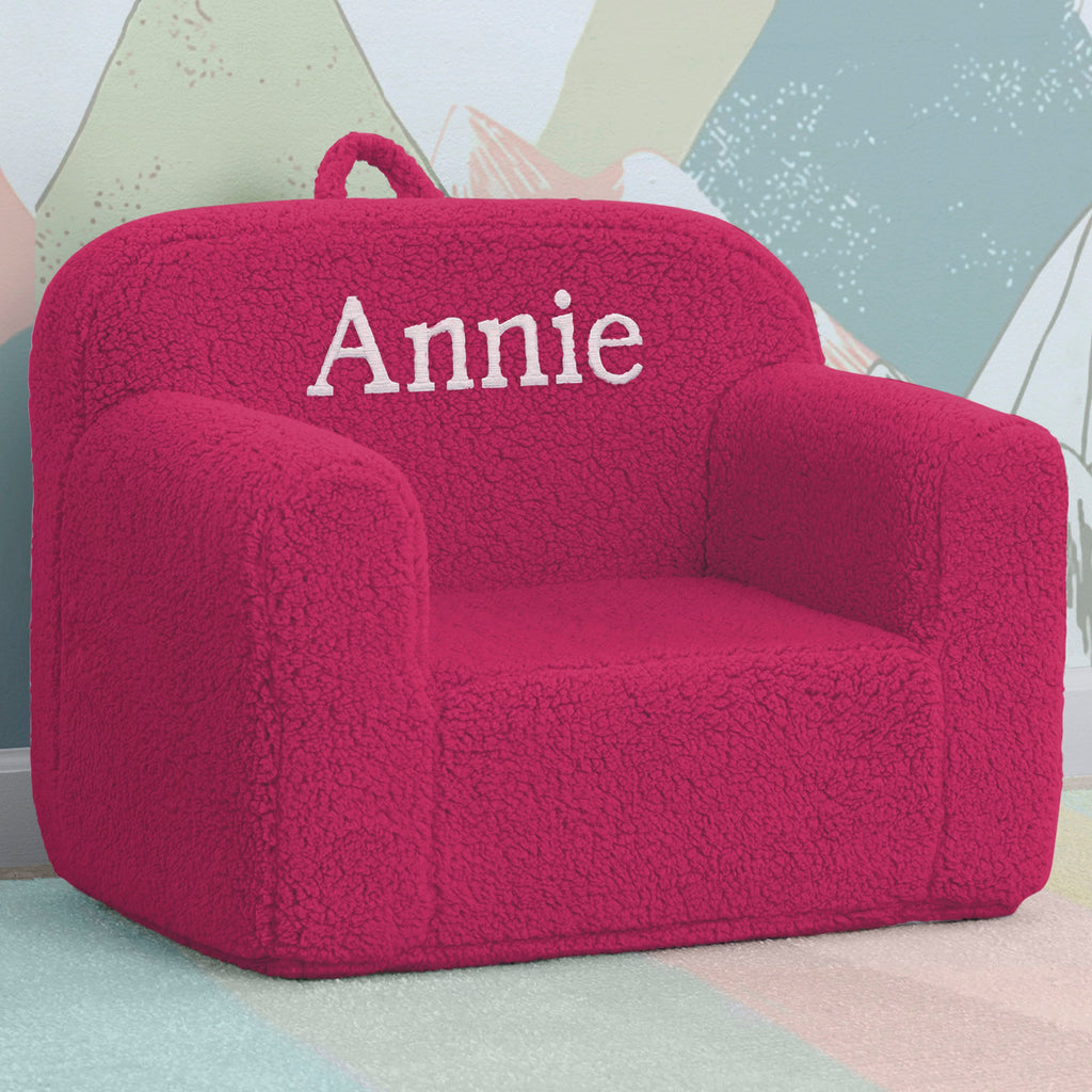 Personalized Cozee Sherpa Chair for Kids