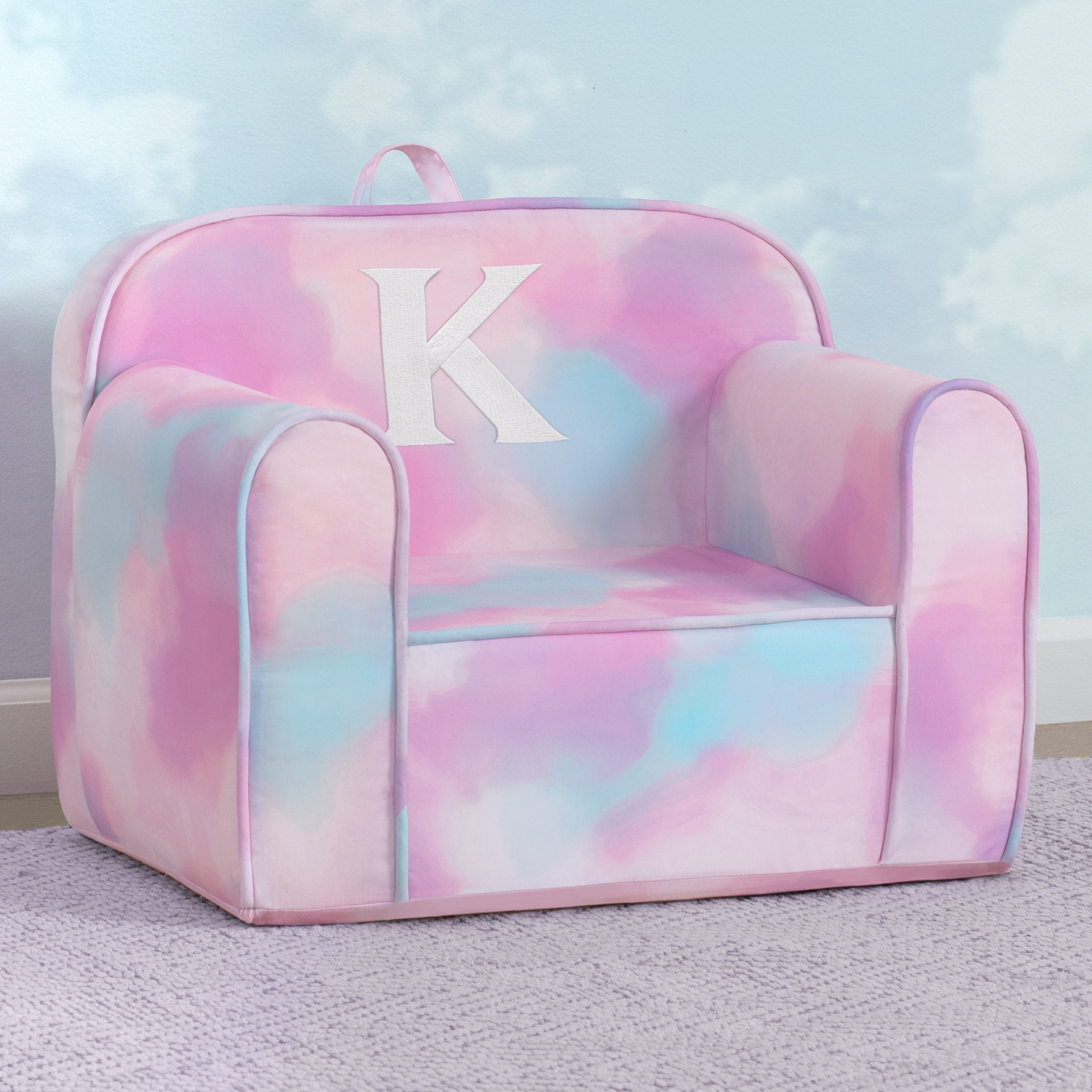 Personalized Monogram Tie-Dye Cozee Chair