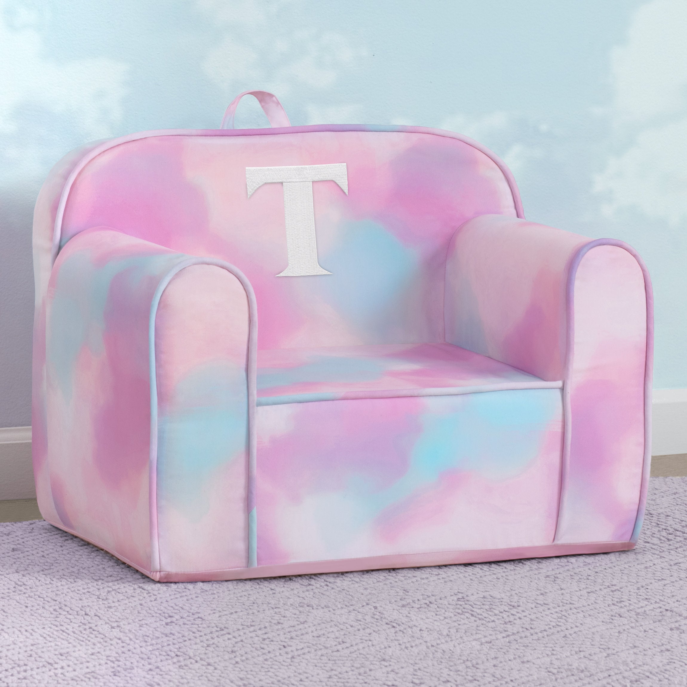 Personalized Monogram Tie-Dye Cozee Chair