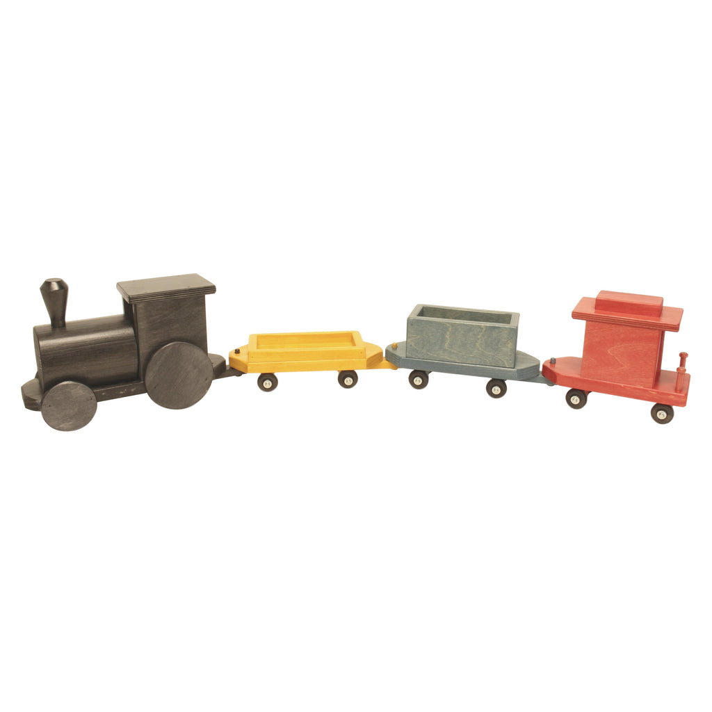 Large Wooden 40 Toy Train Play Set, Kid-Safe Finish, Amish-Made