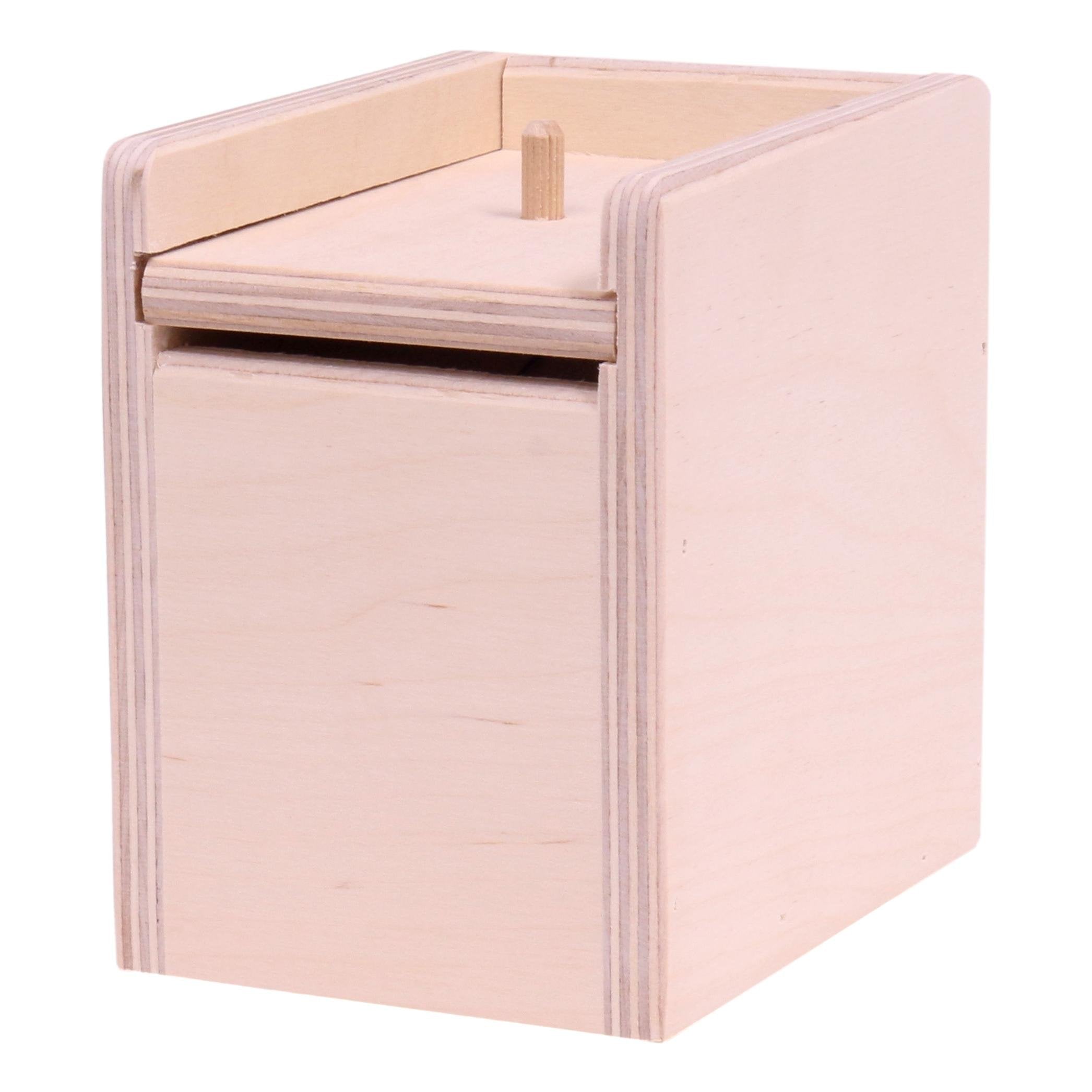 Wooden Surprise Prank Mouse Box, Amish-Made, Unfinished Wood