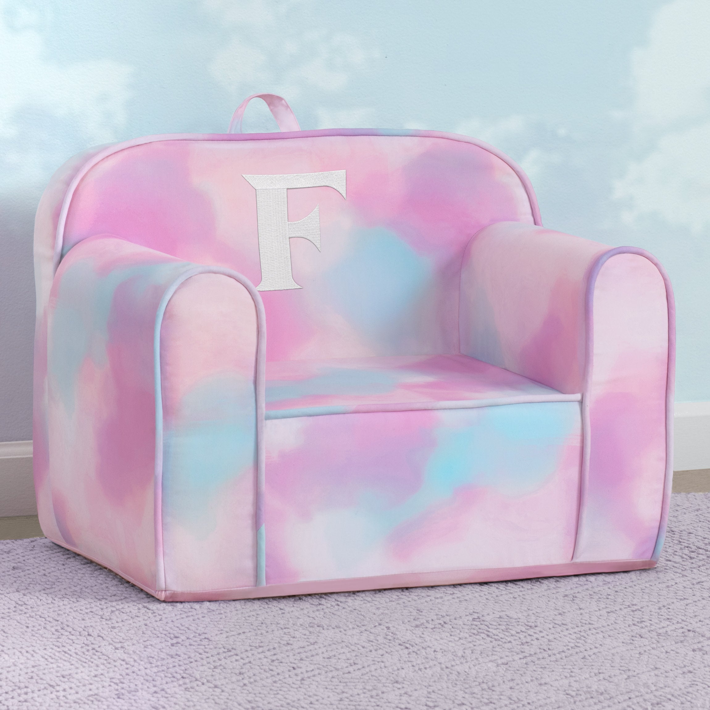 Personalized Monogram Tie-Dye Cozee Chair