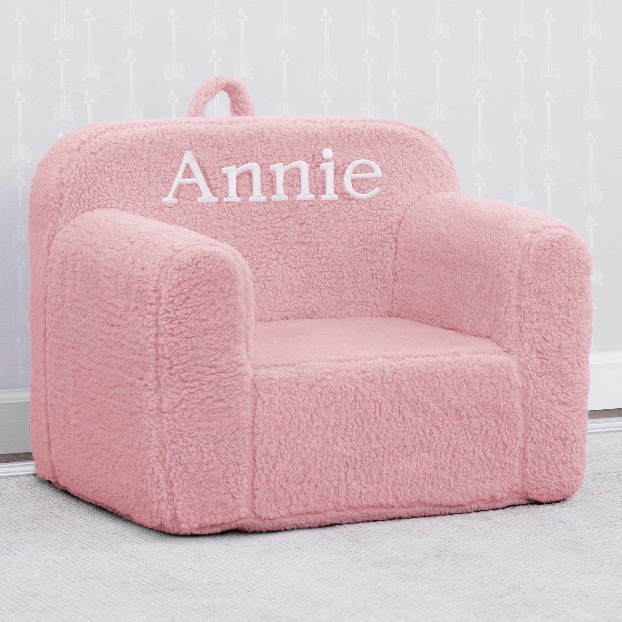 Personalized Cozee Sherpa Chair for Kids
