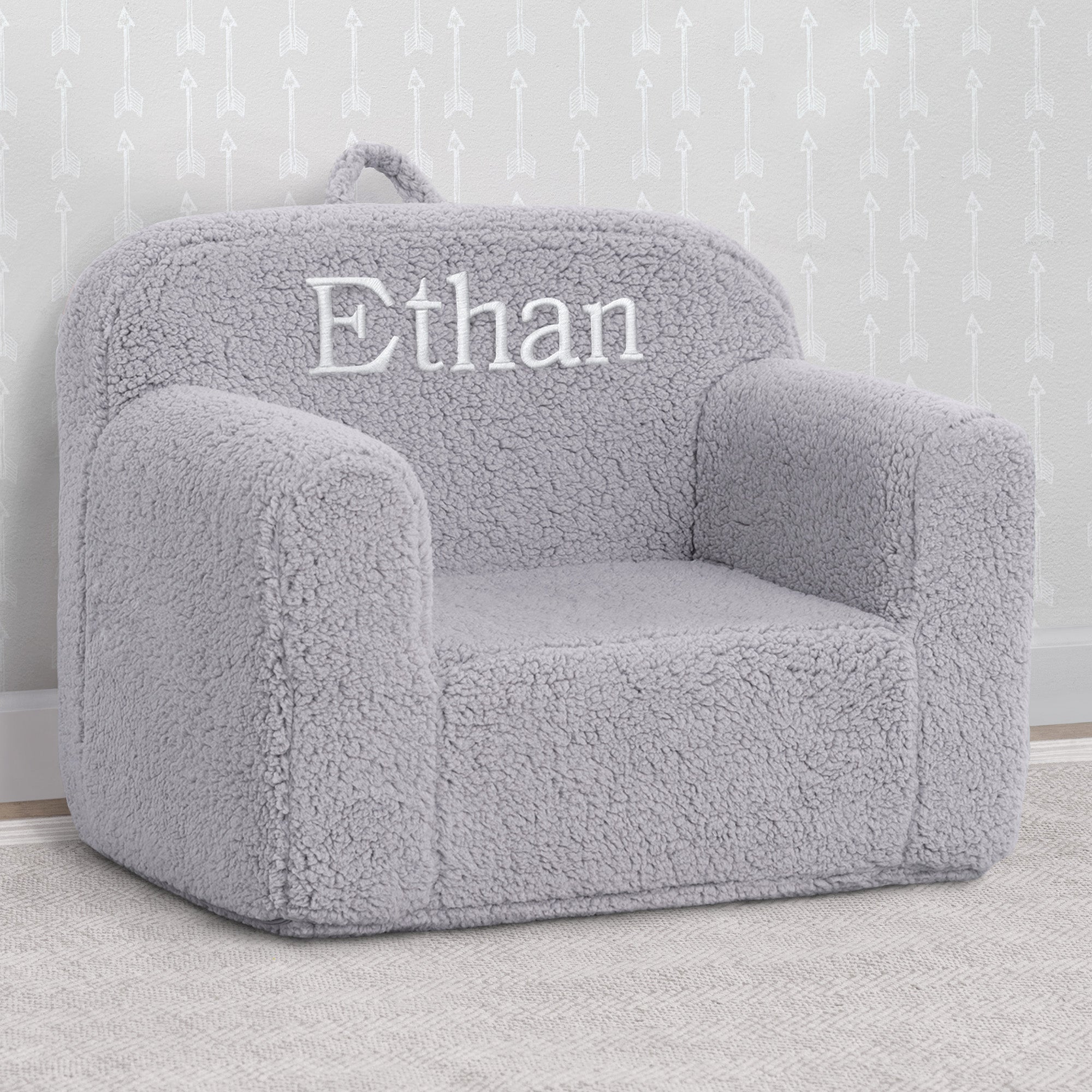 Personalized Cozee Sherpa Chair for Kids