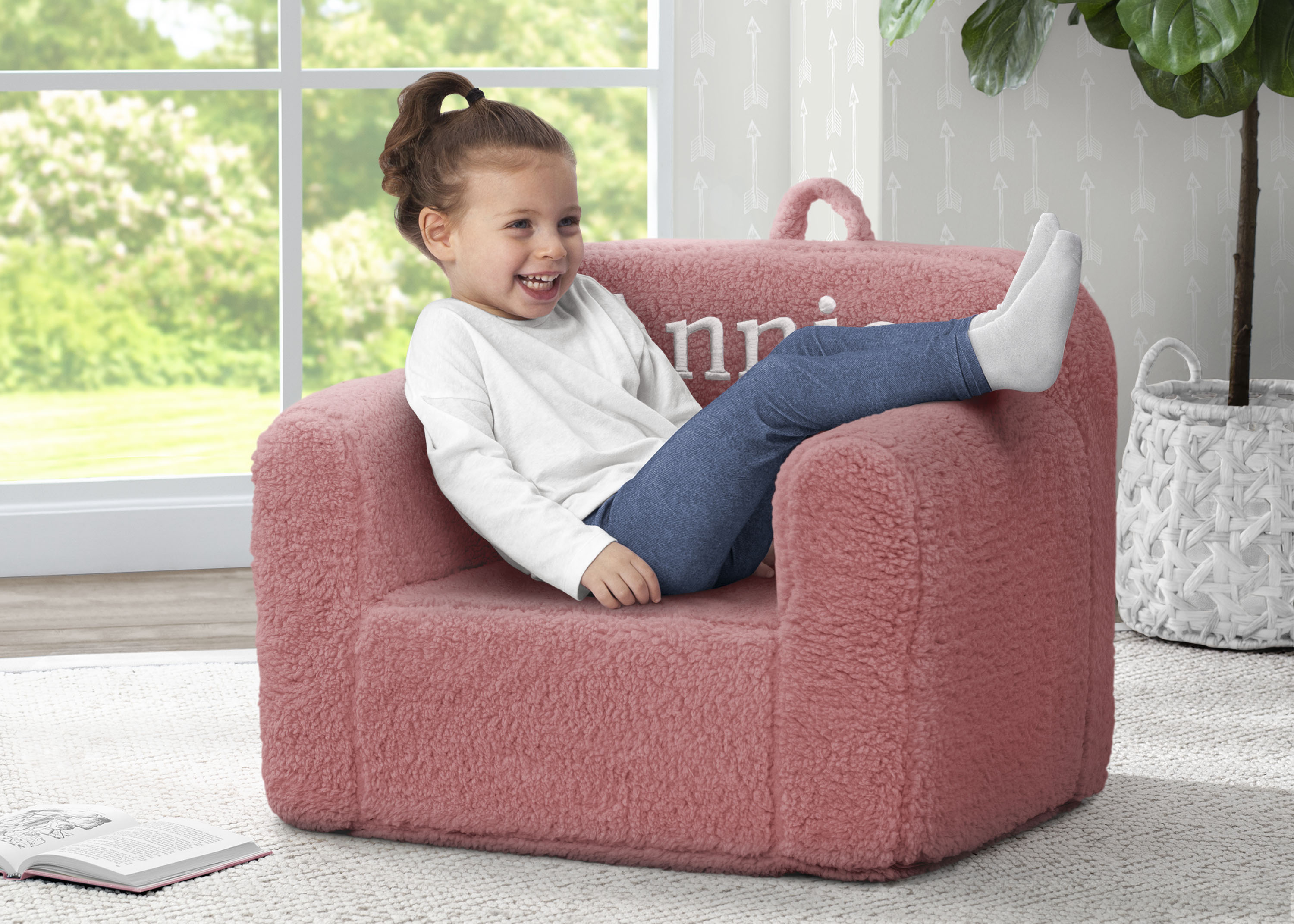 Personalized Cozee Sherpa Chair for Kids